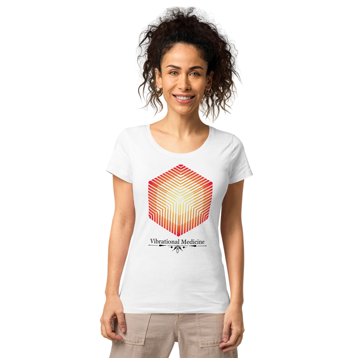 Hexacube (White) Women’s basic organic t-shirt