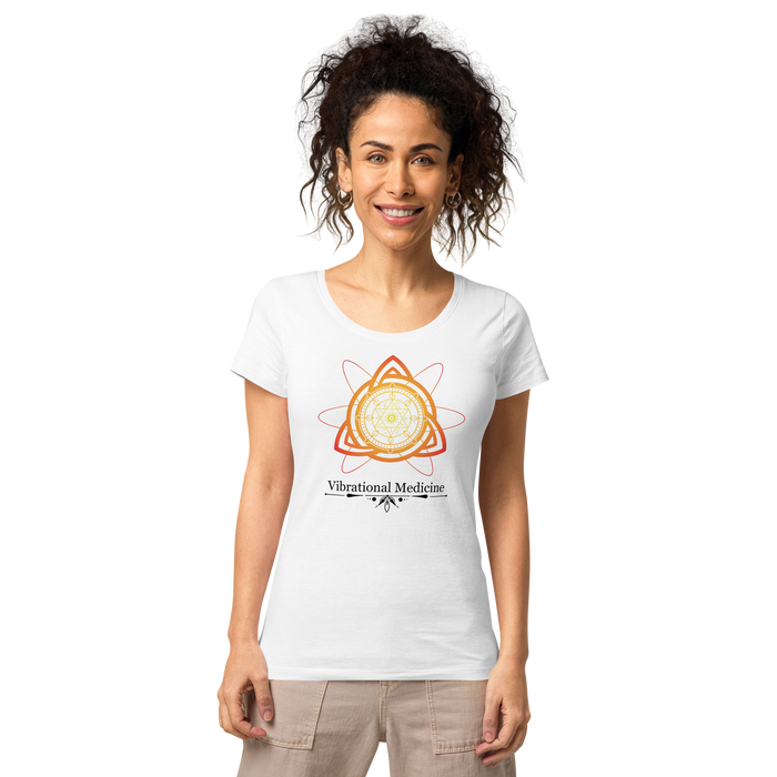 Atomic Clarity (White) Women’s basic organic t-shirt