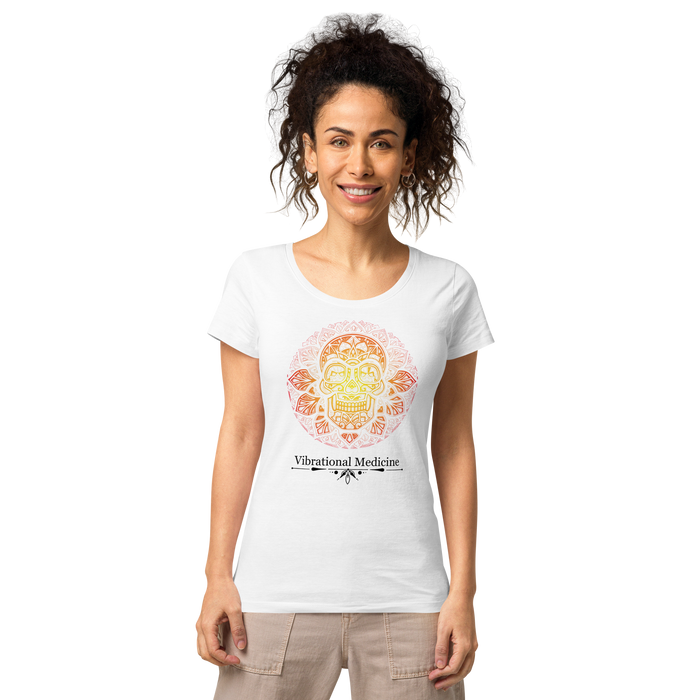 Sacred Skull (White) Women’s basic organic t-shirt