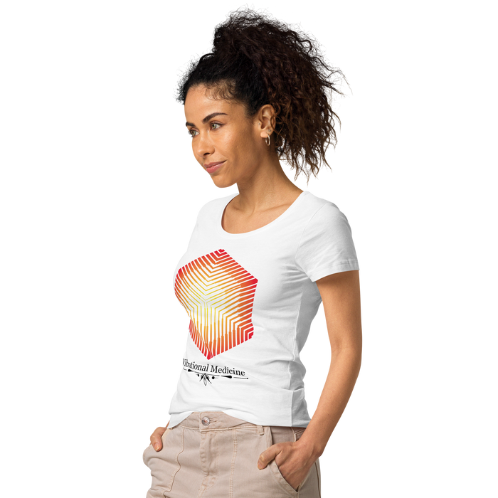 Hexacube (White) Women’s basic organic t-shirt