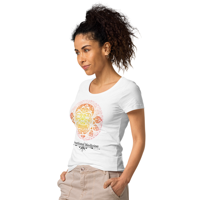 Sacred Skull (White) Women’s basic organic t-shirt