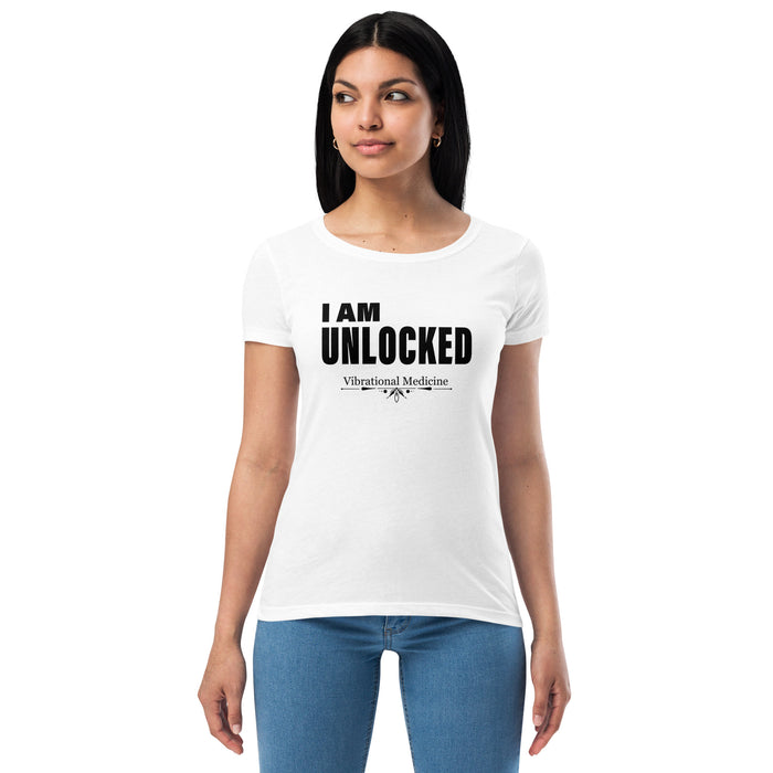 I Am Unblocked (White) Women’s fitted t-shirt