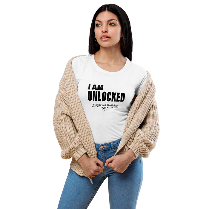 I Am Unblocked (White) Women’s fitted t-shirt