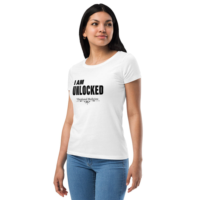 I Am Unblocked (White) Women’s fitted t-shirt