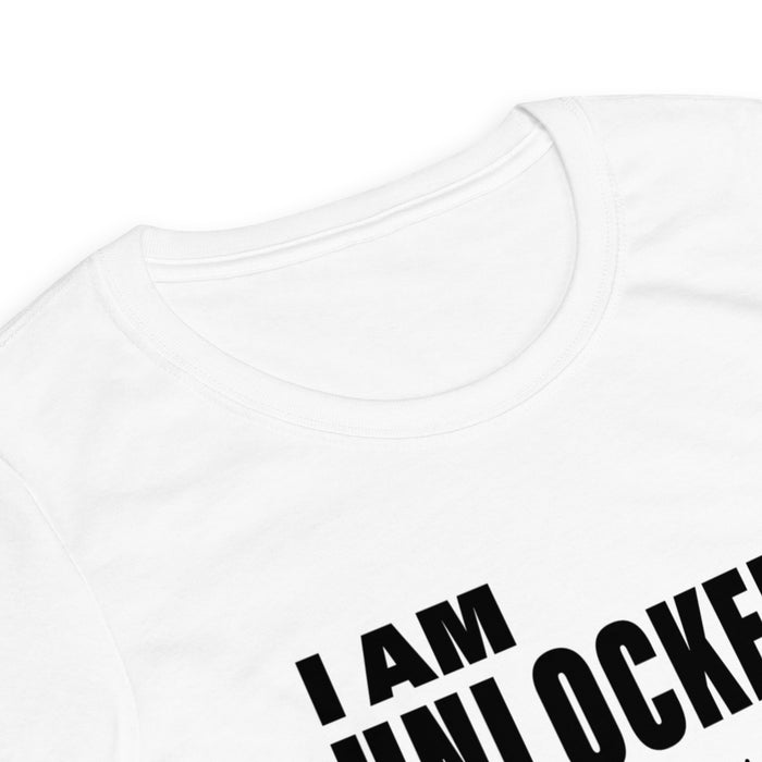 I Am Unblocked (White) Women’s fitted t-shirt